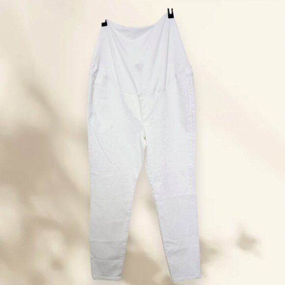 J. Crew White maternity jean signature stretch Slim Fit Full Length Size 31 NWT - Picture 4 of 8